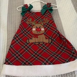 Adorable Reindeer Christmas Dress size 5